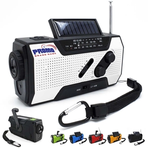 Emergency Weather Radio with 2000mAh Portable Power Bank