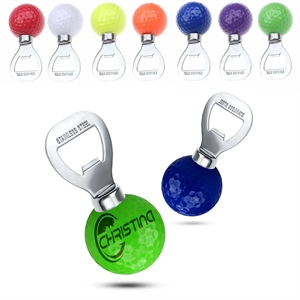 Portable Colourful Golf Ball Shaped Beer Bottle Opener