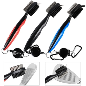 Premium Golf Club Brush With Retractable Cord And Cap