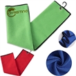 Multipurpose Drying Waffle Pattern Golf Towel With Clip | https://www.bestnamebadges.com