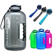 2.2L Customizable Water Bottle With Time Marker And Handle | https://www.bestnamebadges.com