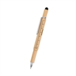 Bamboo Multi-Function Tool Pen | https://www.bestnamebadges.com