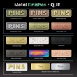 1" Sandblast Lapel Pins | https://www.bestnamebadges.com
