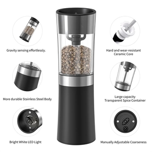 Automatic Electric Stainless Steel Salt and Pepper Grinder