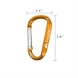 Aluminum Alloy D Ring Shape Carabiner Key Chain | https://www.bestnamebadges.com