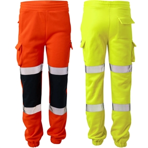 Hi-Viz-Combat-Reflective-Tape-Safety-Jogging-Fleece-Pant