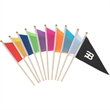 Colorful Pennant Flags Small Triangle Hand Waved | https://www.bestnamebadges.com