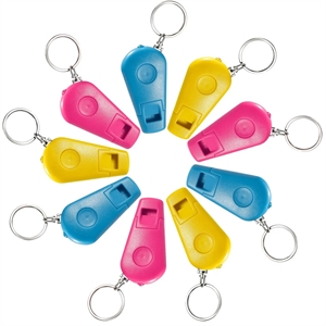 Kids Keychain Flashlight with Whistle