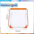Muticolor Durable PVC  Adjustable Clear Drawstring Bagpack | https://www.bestnamebadges.com