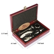 Stock High Quality 5 Set Wooden Box Wine Accessory | https://www.bestnamebadges.com