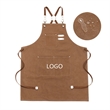 Cotton Canvas Cross Back Heavy Duty Adjustable Work Apron | https://www.bestnamebadges.com