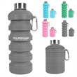 In Stock 1000ML Silicone Foldable Collapsible Water Bottle | https://www.bestnamebadges.com