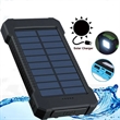 Portable 8000mAh Solar Charger with Flashlight & Compass | https://www.bestnamebadges.com