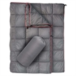 Branded Puffy Waterproof  Camping Wearable Packable Blanket | https://www.bestnamebadges.com