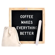Wood Frame With Felt Letter Board | https://www.bestnamebadges.com