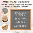 Wood Frame With Felt Letter Board | https://www.bestnamebadges.com