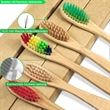 Natural Bamboo Toothbrushes(10pcs in a set) | https://www.bestnamebadges.com