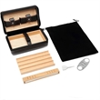 4 Finger Portable Travel Leather Cigar Case | https://www.bestnamebadges.com