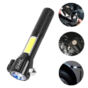 Portable COB Travel Emergency Flashlight with Car Safety Ham