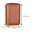 Portable Cigar Box Humidor Travel Leather Case Set | https://www.bestnamebadges.com