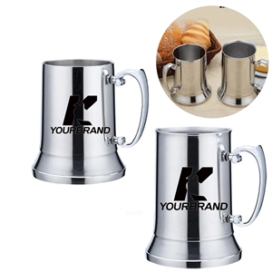 Stock 15oz Double Wall stainless steel Beer mug With Handle