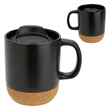14 oz Ceramic Mug with Cork Base | https://www.bestnamebadges.com