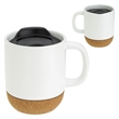 14 oz Ceramic Mug with Cork Base | https://www.bestnamebadges.com