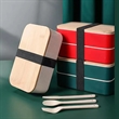 Premium Bento Bamboo Lunch Box with Compartments | https://www.bestnamebadges.com