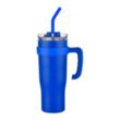 40oz Travel Mug With Straw and Removable Handle | https://www.bestnamebadges.com