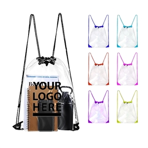 Clear Waterproof Drawstring Backpack Stadium Approved
