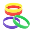 Solid Color Stretch Silicone Wristband | https://www.bestnamebadges.com