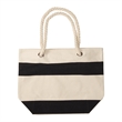 16 oz. Cotton Canvas Nautical Tote with Rope handles | https://www.bestnamebadges.com