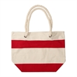 16 oz. Cotton Canvas Nautical Tote with Rope handles | https://www.bestnamebadges.com
