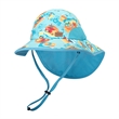 Beach Play Hats with Neck Flap for Girl Boy Ages 3-10 | https://www.bestnamebadges.com