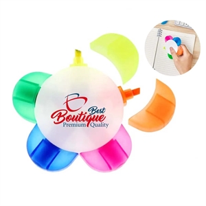 5-In-1  Flower Shape Watercolor Highlighters | https://www.bestnamebadges.com