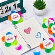 5-In-1  Flower Shape Watercolor Highlighters | https://www.bestnamebadges.com