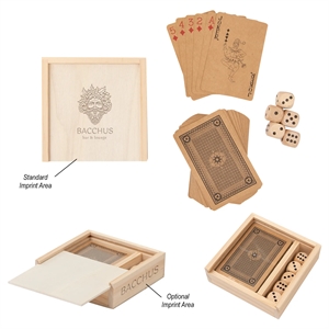 Playing Card & Dice Set | https://www.bestnamebadges.com