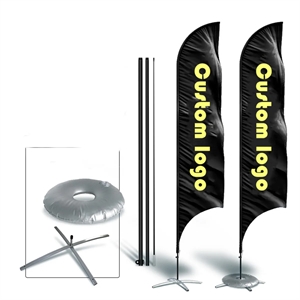 9 Ft. Double Sided Printed Feather Flag