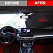 Custom Durable Foldable Reflective Car Windshield Sunshade | https://www.bestnamebadges.com