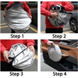 Custom Durable Foldable Reflective Car Windshield Sunshade | https://www.bestnamebadges.com