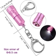 Mini Portable Bright Led Keychain Ring Flashlight with hook | https://www.bestnamebadges.com