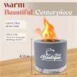 Concrete Tabletop Mini Portable Smokefree Fire Pit Bowl | https://www.bestnamebadges.com