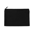Solid Color Cotton Canvas Multi Purpose Zipper Pouch 9" X 6" | https://www.bestnamebadges.com
