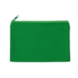 Solid Color Cotton Canvas Multi Purpose Zipper Pouch 9" X 6" | https://www.bestnamebadges.com