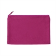 Solid Color Cotton Canvas Multi Purpose Zipper Pouch 9" X 6" | https://www.bestnamebadges.com
