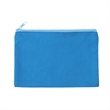 Solid Color Cotton Canvas Multi Purpose Zipper Pouch 9" X 6" | https://www.bestnamebadges.com