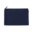 Solid Color Cotton Canvas Multi Purpose Zipper Pouch 9" X 6" | https://www.bestnamebadges.com
