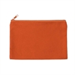 Solid Color Cotton Canvas Multi Purpose Zipper Pouch 9" X 6" | https://www.bestnamebadges.com