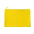 Solid Color Cotton Canvas Multi Purpose Zipper Pouch 9" X 6" | https://www.bestnamebadges.com