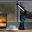 Foldable Smart LED Desk Lamp with Wireless Charger Digital C | https://www.bestnamebadges.com